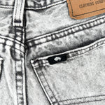 Vintage 90's The Great Plains Black Acid Wash Cutoff Shorts