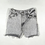 Vintage 90's The Great Plains Black Acid Wash Cutoff Shorts