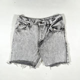 Vintage 90's The Great Plains Black Acid Wash Cutoff Shorts