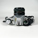 Vintage 1981 Canon AE-1 Program 35mm SLR Kit w/ FD 50mm f/1.8, FD 28mm f/2.8 & Albinar 75-300mm Lens 35mm Film Camera