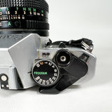 Vintage 1981 Canon AE-1 Program 35mm SLR Kit w/ FD 50mm f/1.8, FD 28mm f/2.8 & Albinar 75-300mm Lens 35mm Film Camera