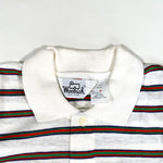 Vintage 80's Woolrich Short Sleeve Striped Rugby Shirt