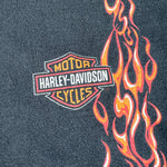 Modern Y2K Harley-Davidson Pacific H-D Honolulu Flame Eagle T-Shirt