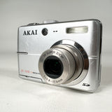 Modern 2007 Akai DC-7370 7MP Silver Point & Shoot Digital Camera