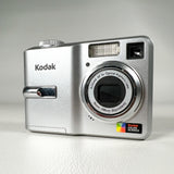 Modern 2005 Kodak EasyShare C633 6.1MP Silver Point & Shoot Digital Camera