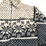 Vintage 90's Black Mountain Alaska Snowflake Fleece Sweatshirt