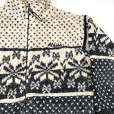 Vintage 90's Black Mountain Alaska Snowflake Fleece Sweatshirt