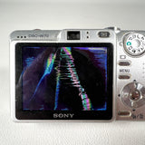 Modern 2006 Sony Cyber-shot 🔴 BROKEN LCD 🔴 DSC-W70 7.2MP Digital Camera