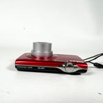 Modern 2012 Nikon Coolpix S205 Red 12MP Digital Camera