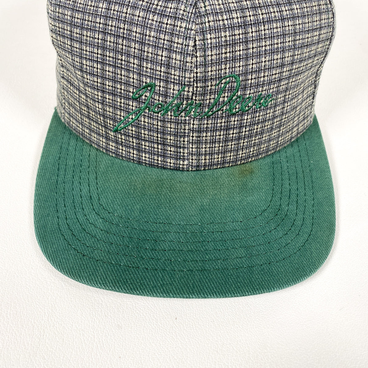 Vintage 90's John Deere Script Plaid Hat – CobbleStore Vintage