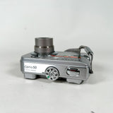 Vintage 2005 Pentax Optio 50 5MP Silver Compact Digital Camera