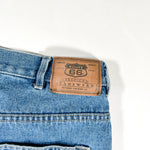 Vintage Y2K Route 66 Relaxed Fit Denim Shorts