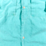 Vintage 80's Shark Safari Teal Utility Button Up Shirt