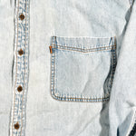 Vintage 90's Levi's Orange Tab Light Wash Denim Shirt