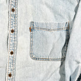 Vintage 90's Levi's Orange Tab Light Wash Denim Shirt