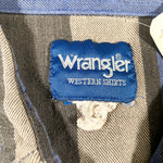 Vintage 80's Wrangler Western Striped Pearl Snap Shirt