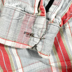 Vintage 70's Mr. Leggs Red & Grey Plaid Flannel Shirt