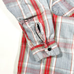 Vintage 70's Mr. Leggs Red & Grey Plaid Flannel Shirt