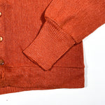 Vintage 80's JCPenney Burnt Orange Acrylic Cardigan Sweater