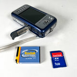 Modern 2007 Kodak EasyShare V803 8MP Blue Digital Camera