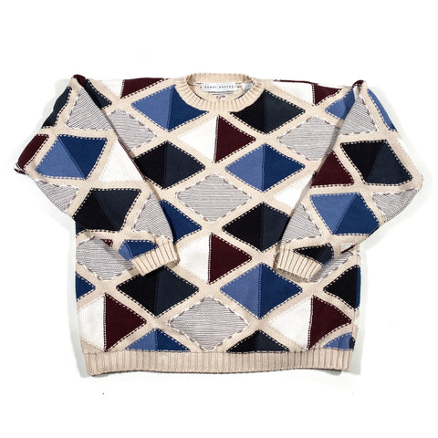 Vintage 80's Henry Grethel Diamond Crewneck Sweater