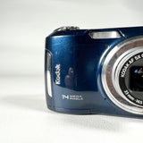 Modern 2010 Kodak EasyShare C195 14MP Blue Digital Camera