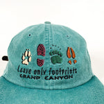 Vintage 90's Leave Only Footprints Grand Canyon Hat