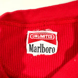 Vintage 90’s Marlboro Unlimited Red Thermal Henley Long Sleeve Shirt