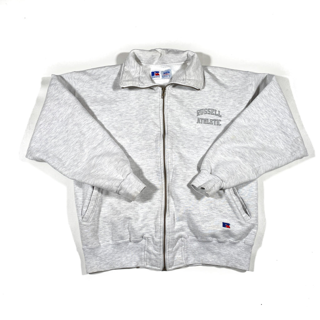 vintage des années 90 Russell Athletic Made in USA gris blanc pull vintage des années 90 Russell Athletic Made in USA gris blanc pull