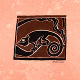 Vintage 2001 Artworks Chameleon Graphic USA Made T-Shirt