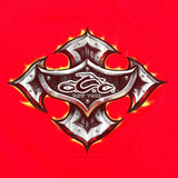 Vintage 2003 Orange County Choppers Tribal Cross Graphic T-Shirt