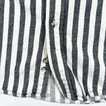 Vintage 80's Fieldmaster USA Black & White Striped Flannel Shirt