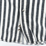 Vintage 80's Fieldmaster USA Black & White Striped Flannel Shirt