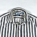 Vintage 80's Fieldmaster USA Black & White Striped Flannel Shirt