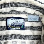 Vintage 80's Fieldmaster USA Black & White Striped Flannel Shirt