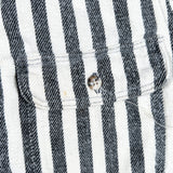 Vintage 80's Fieldmaster USA Black & White Striped Flannel Shirt