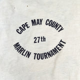 Vintage 70's Cape May County Marlin Tournament Fishing T-Shirt