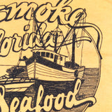 Vintage 70's Smoke Florida Seafood Fishing Boat T-Shirt