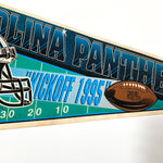 Vintage 1995 Carolina Panthers Kickoff NFL Pennant