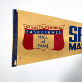 Vintage 80's Naismith Memorial Basketball Hall of Fame Pennant