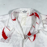 Vintage 80's Rico Casey Limited Edition Loop Collar Rayon Art Shirt