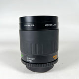 Vintage 90's Vivitar 500mm f/8 Mirror Macro Minolta A Mount Camera Lens