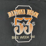 Vintage 1994 Daytona Beach Bike Week 3D Emblem AOP T-Shirt