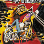 Vintage Y2K Easyriders Flaming Biker T-Shirt