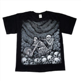 Vintage Y2K Skull Biker Motorcycle T-Shirt