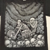 Vintage Y2K Skull Biker Motorcycle T-Shirt