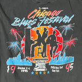 Vintage 1995 Chicago Blues Festival Grant Park T-Shirt