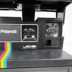 Vintage 80's Polaroid OneStep 600 Rainbow Stripe Instant Film Camera