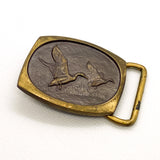 Vintage 1984 Bronze Duck USA Made Belt Buckle