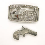 Vintage 1959 Mattel Remington Derringer Toy Cap Gun Belt Buckle